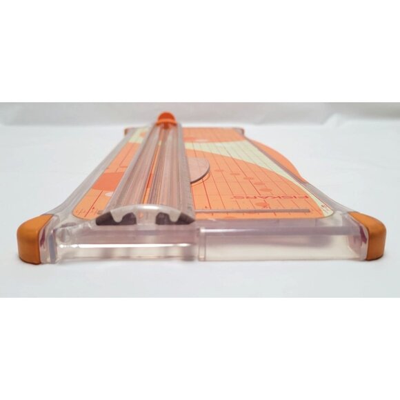 Vintage Fiskars Surecut Deluxe Plastic Paper Trimmer 12" Portable Craft Tool - Picture 6 of 10